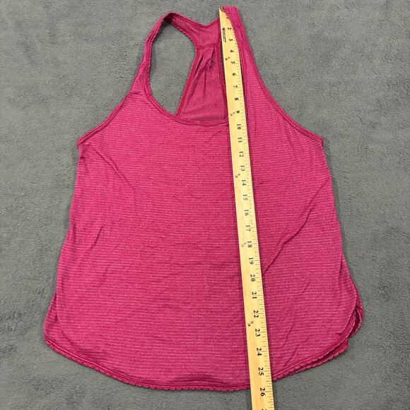 Lululemon 105 F Singlet Pink Heather Lightweight Yoga Tank Top Womens Size 2 - Picture 6 of 8